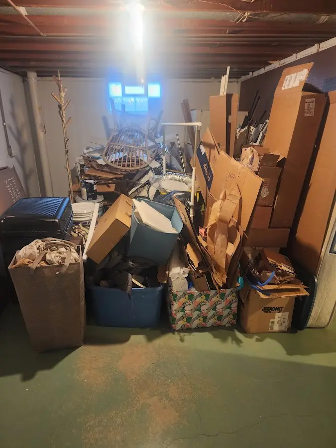 Roll-off dumpster container at job site for 20 Yard Dumpster Rental in North Stonington